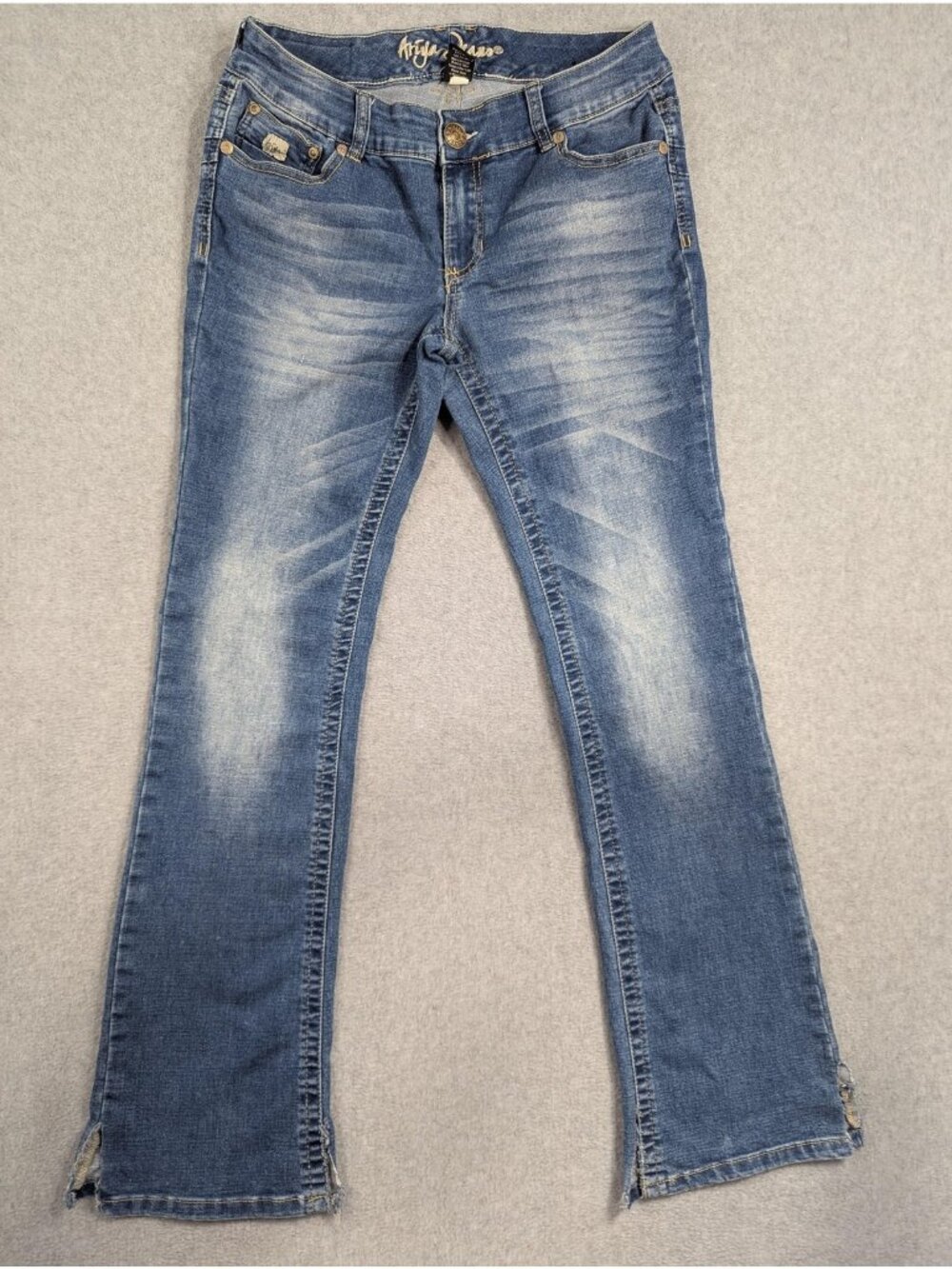 Ariya Jeans Bootcut Jeans Juniors 11/12 Blue Medium Wash Low Rise Stretch Denim